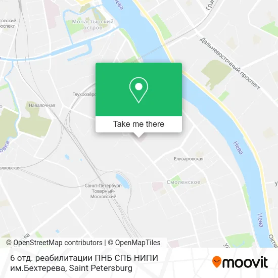 6 отд. реабилитации ПНБ СПБ НИПИ им.Бехтерева map