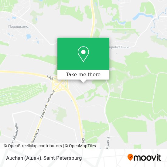 Auchan (Ашан) map
