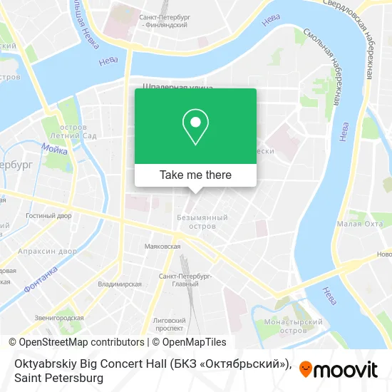 Oktyabrskiy Big Concert Hall (БКЗ «Октябрьский») map