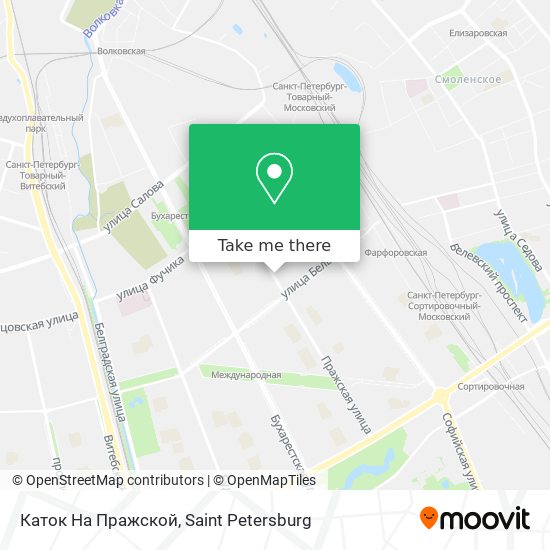 Каток На Пражской map