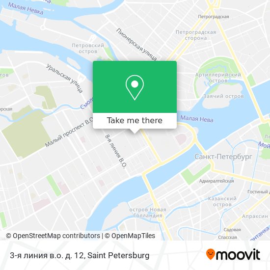3-я линия в.о. д. 12 map