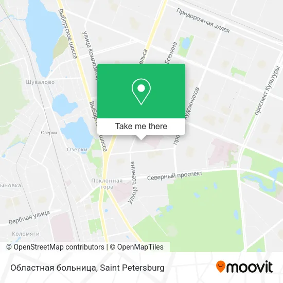 Областная больница map