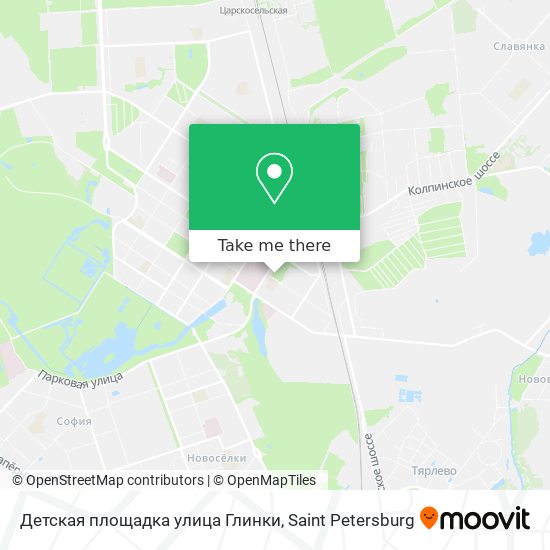 Детская площадка улица Глинки map