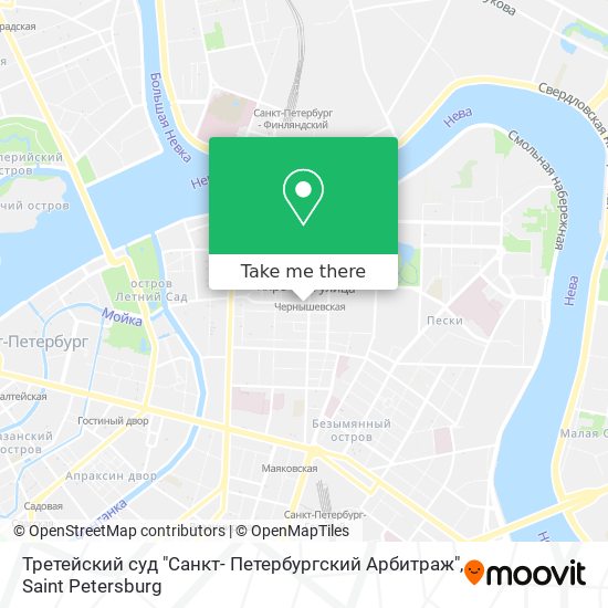 Третейский суд "Санкт- Петербургский Арбитраж" map