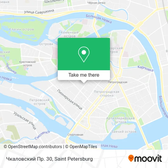 Чкаловский Пр. 30 map