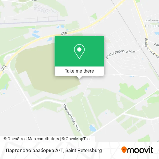 Парголово разборка А/Т map