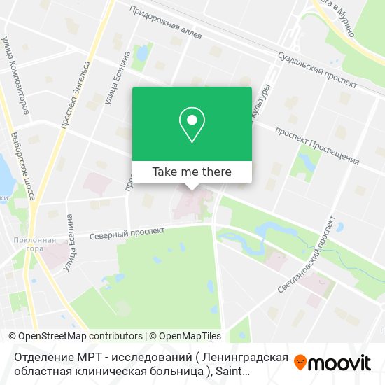 Отделение МРТ - исследований  ( Ленинградская областная клиническая больница ) map