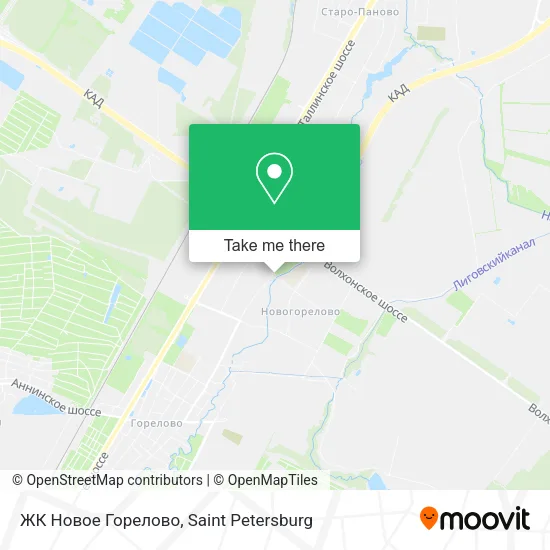 ЖК Новое Горелово map