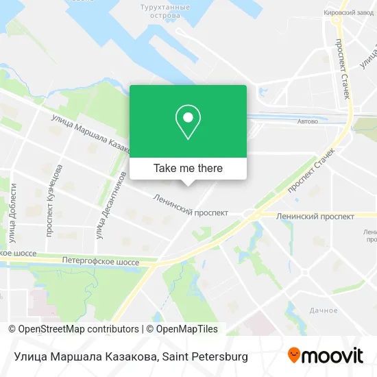Улица Маршала Казакова map