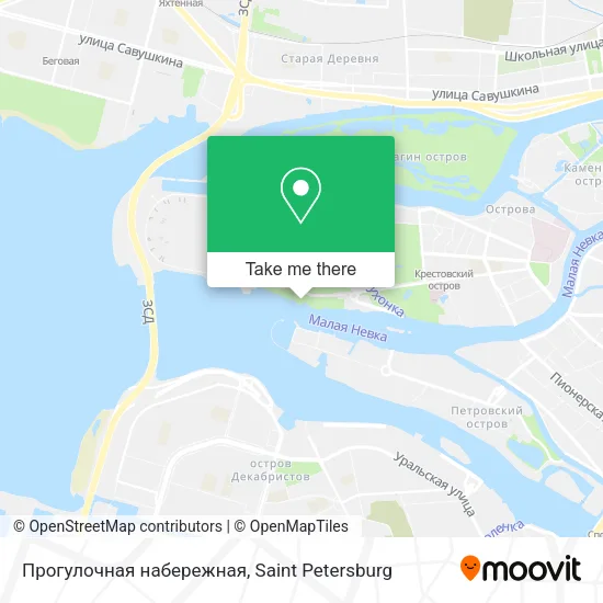 Прогулочная набережная map