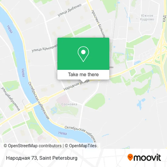 Народная 73 map