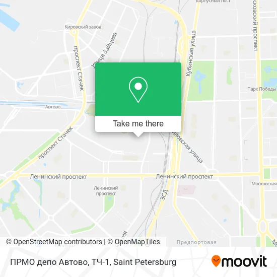 ПРМО депо Автово, ТЧ-1 map