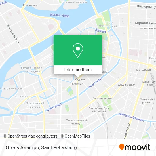 Отель Аллегро map