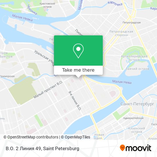 В.О. 2 Линия 49 map