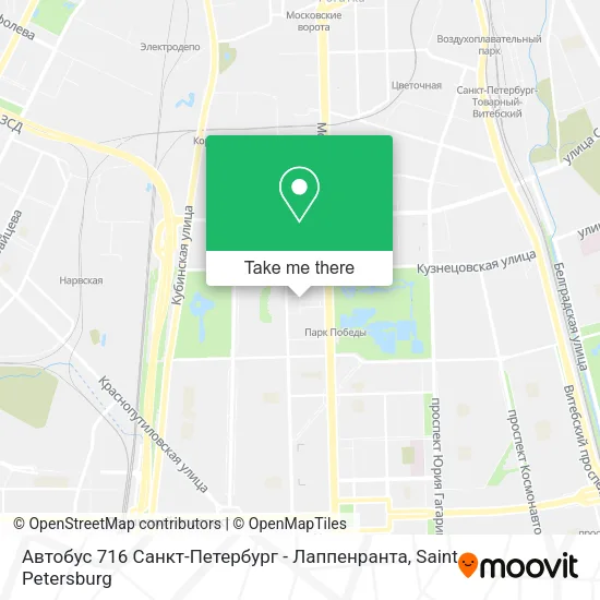 Автобус 716 Санкт-Петербург - Лаппенранта map