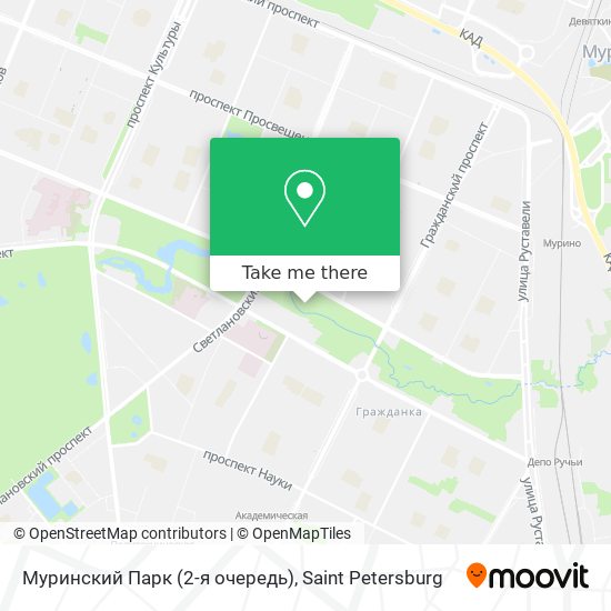 Муринский Парк (2-я очередь) map