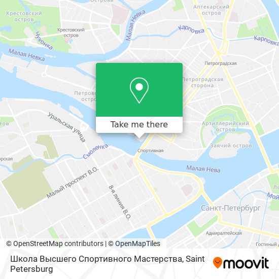 Школа Высшего Спортивного Мастерства map