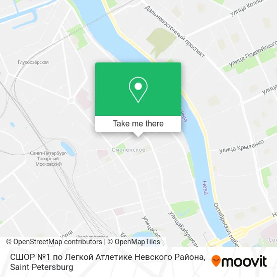 СШОР №1 по Легкой Атлетике Невского Района map
