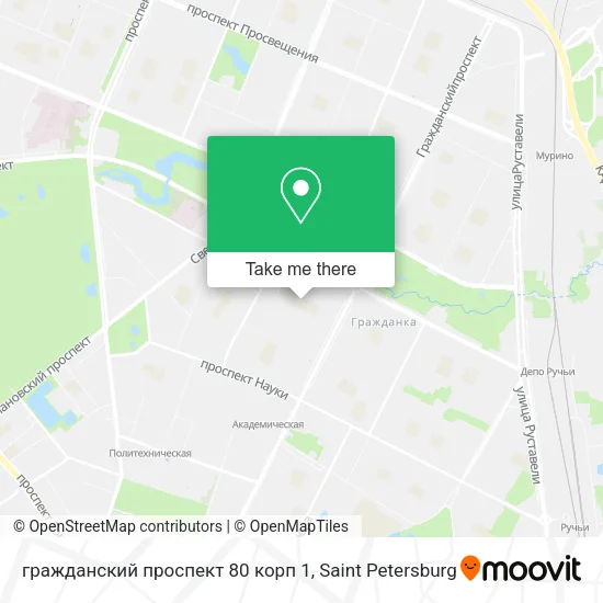 гражданский проспект 80 корп 1 map