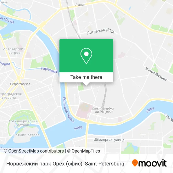 Норвежский парк Орех (офис) map