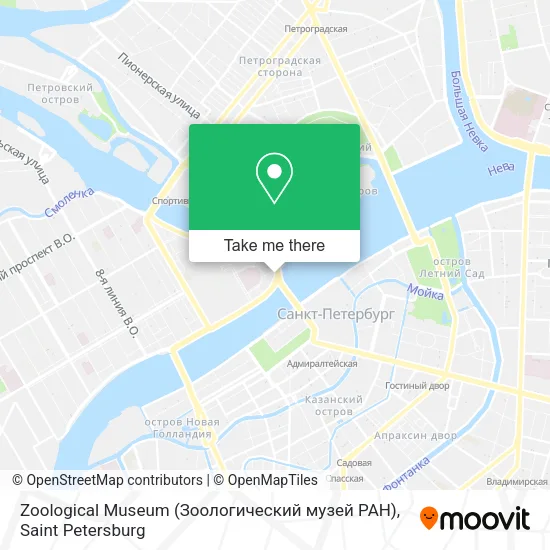 Zoological Museum (Зоологический музей РАН) map