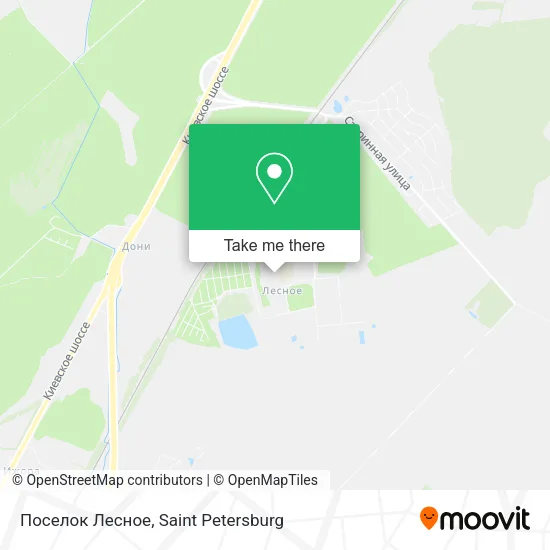 Поселок Лесное map