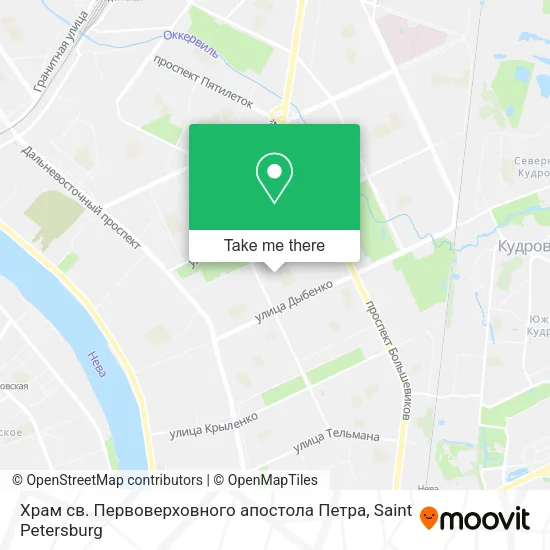 Храм св. Первоверховного апостола Петра map