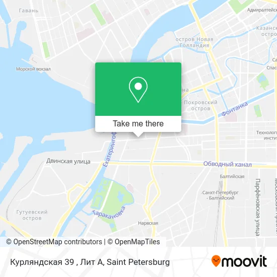 Курляндская 39 , Лит А map