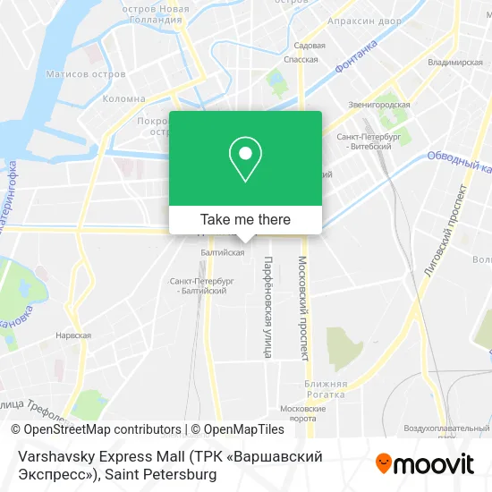 Varshavsky Express Mall (ТРК «Варшавский Экспресс») map