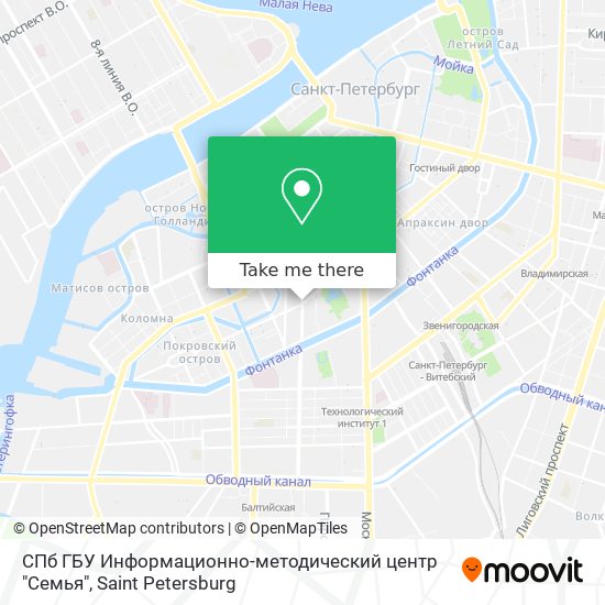 СПб ГБУ Информационно-методический центр "Семья" map