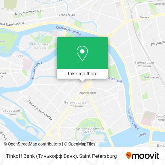 Tinkoff Bank (Тинькофф Банк) map
