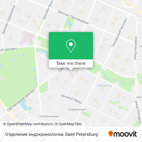 Отделение эндокринологии map
