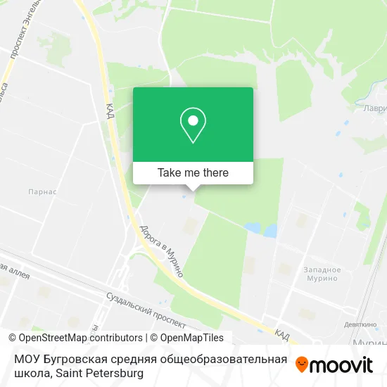 МОУ Бугровская средняя общеобразовательная школа map