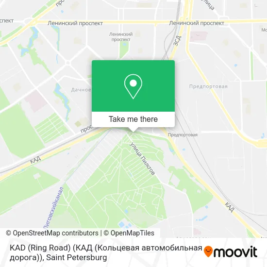 KAD (Ring Road) (КАД (Кольцевая автомобильная дорога)) map