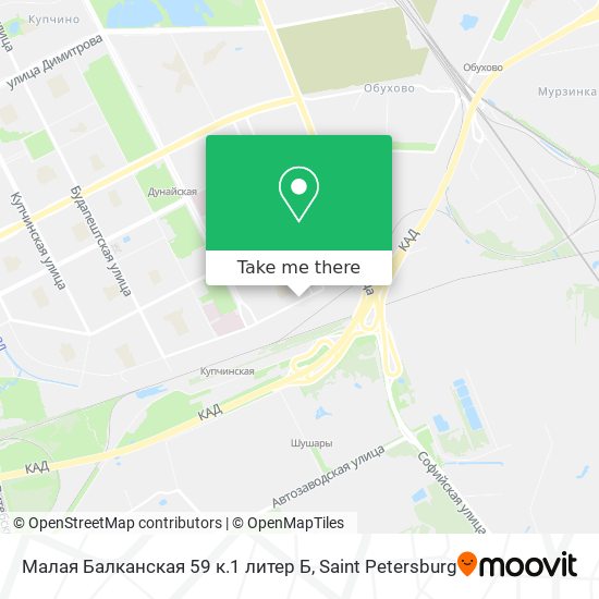 Малая Балканская 59 к.1 литер Б map
