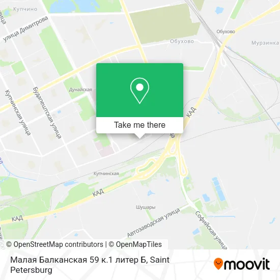 Малая Балканская 59 к.1 литер Б map