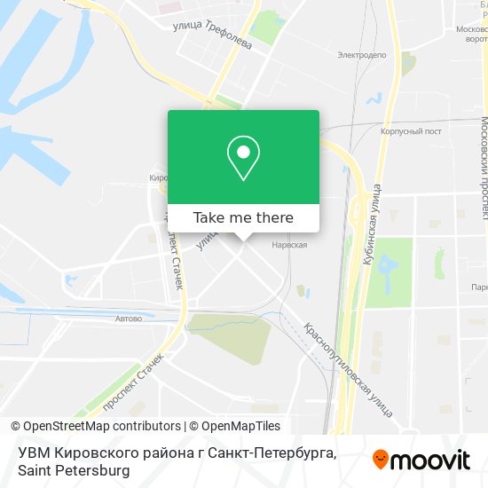 УВМ Кировского района г Санкт-Петербурга map