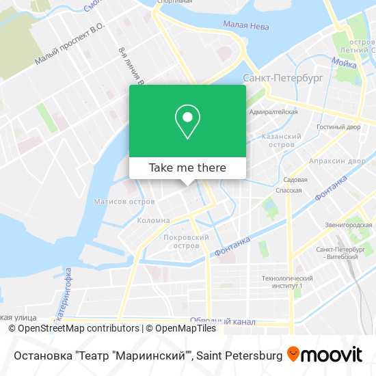 Остановка "Театр "Мариинский"" map