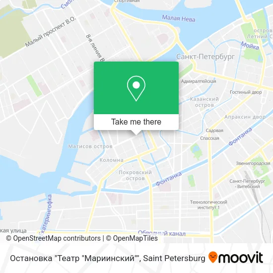 Остановка "Театр "Мариинский"" map