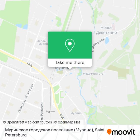 Муринское городское поселение (Мурино) map