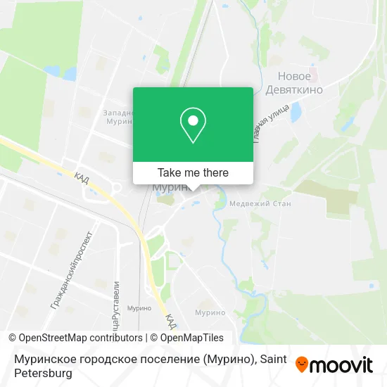 Муринское городское поселение (Мурино) map
