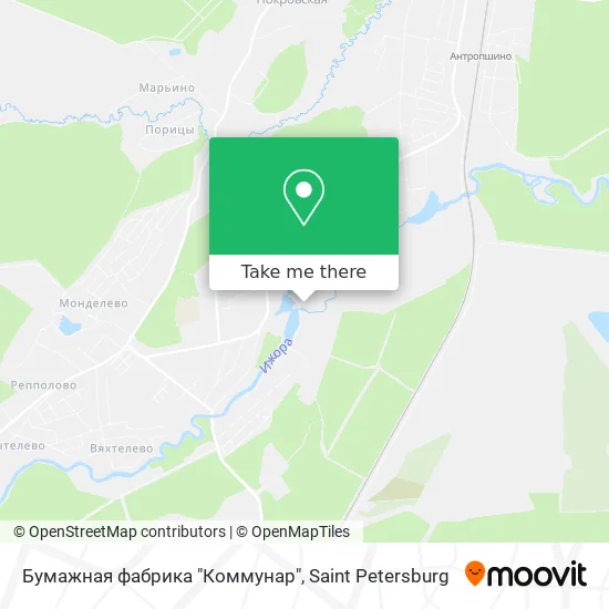 Бумажная фабрика "Коммунар" map