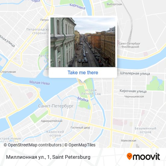 Миллионная ул., 1 map
