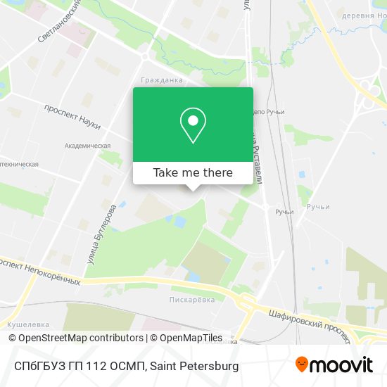 СПбГБУЗ ГП 112 ОСМП map
