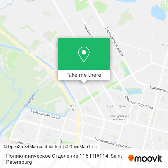 Поликлиническое Отделение 115 ГП#114 map