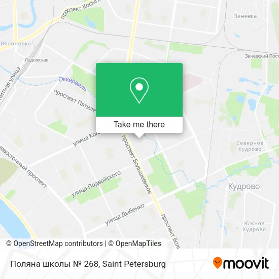 Поляна школы № 268 map