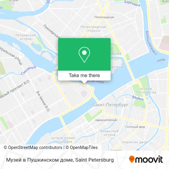 Музей в Пушкинском доме map