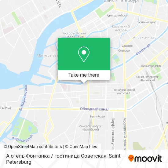 А отель Фонтанка / гостиница Советская map