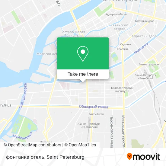 фонтанка отель map