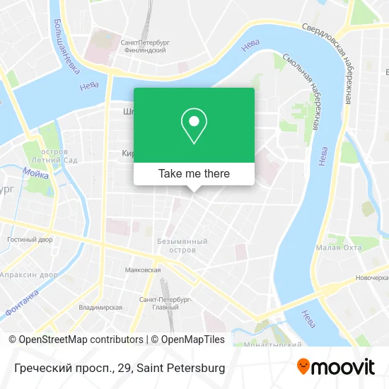Греческий просп., 29 map